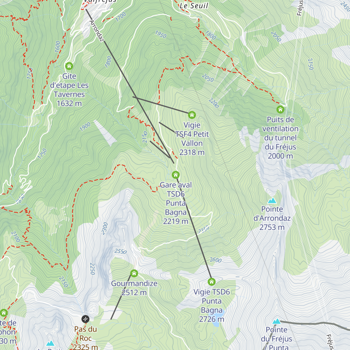 Vigie TSD6 Punta Bagna map