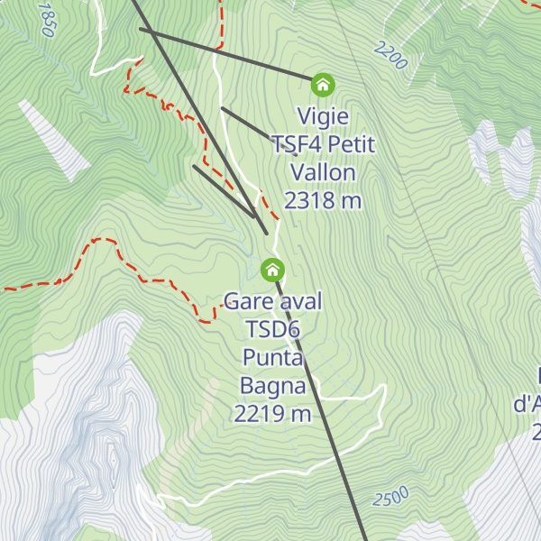 Map of Vigie TSD6 Punta Bagna