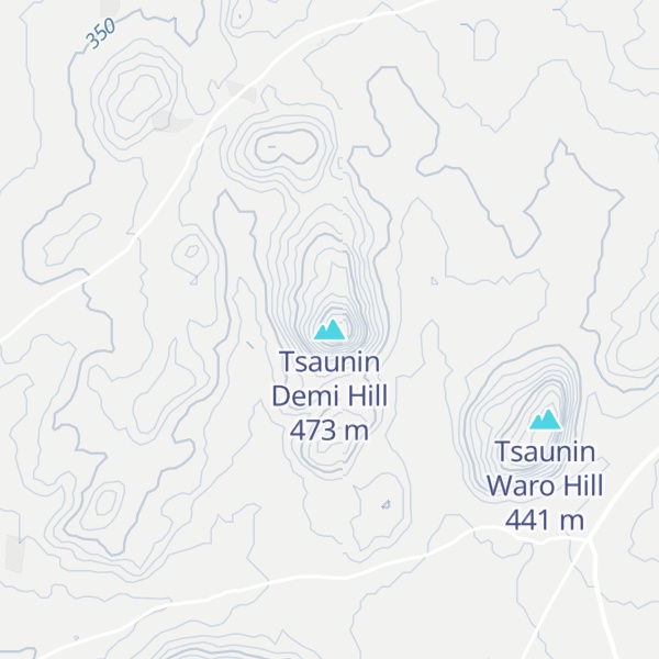 Map of Tsaunin Demi Hill
