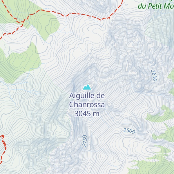 Map of Aiguille de Chanrossa