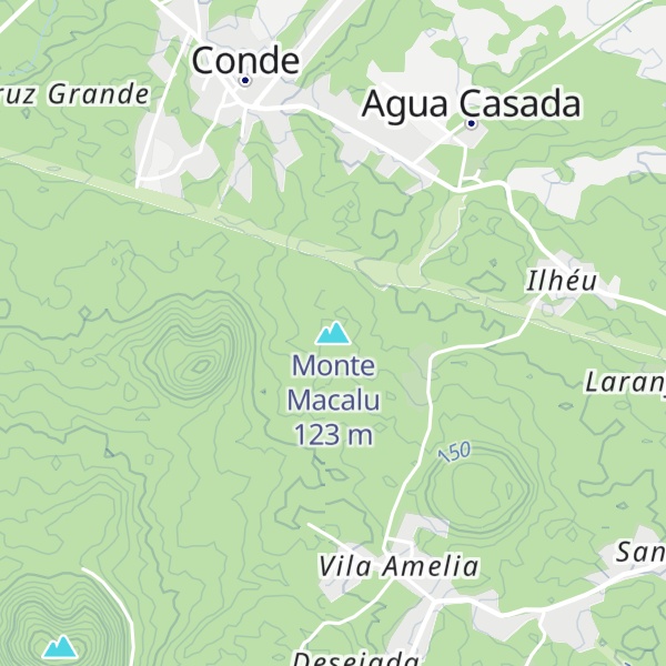 Map of Monte Macalu