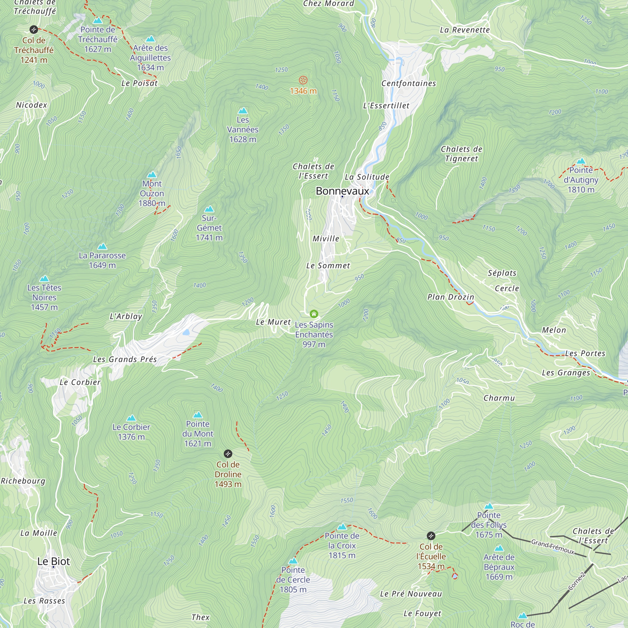 Les Sapins Enchantés map