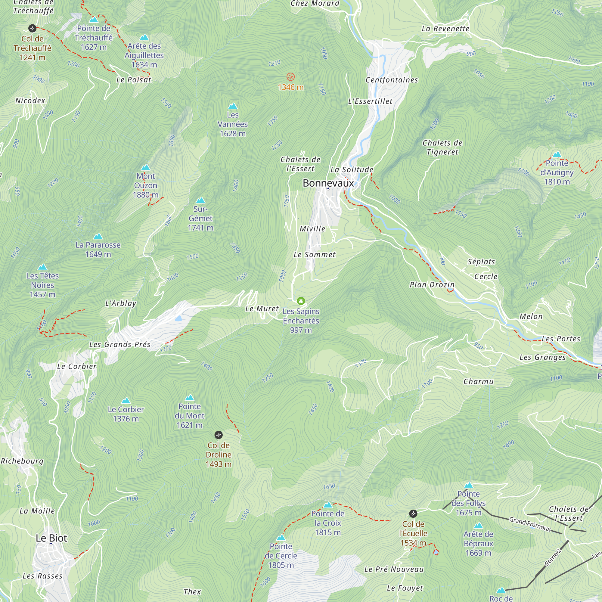 Les Sapins Enchantés map