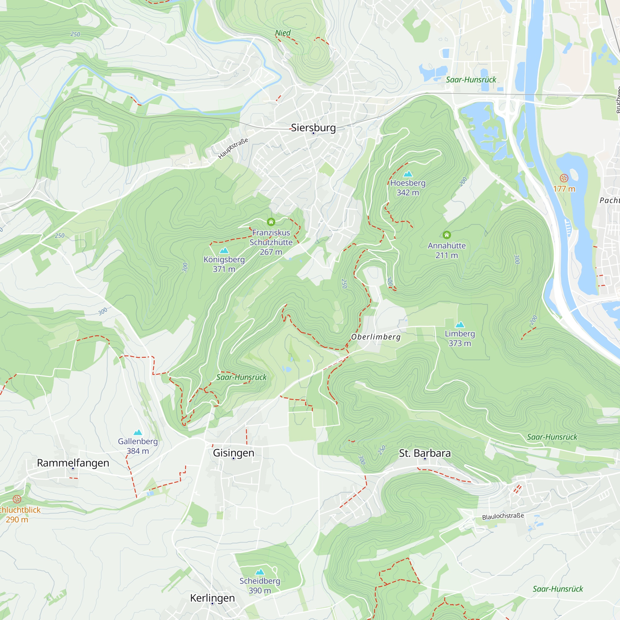 SWV Hütte map