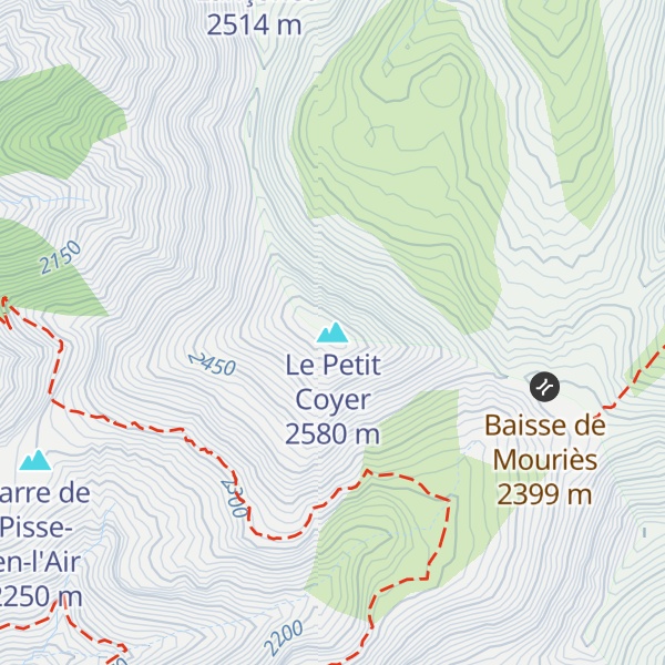 Map of Le Petit Coyer
