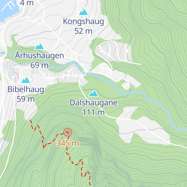 Map of Dalshaugane