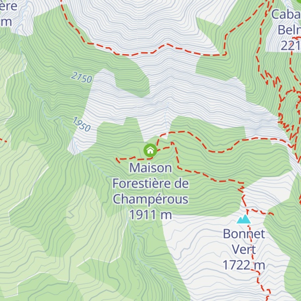 Map of Maison Forestière de Champérous