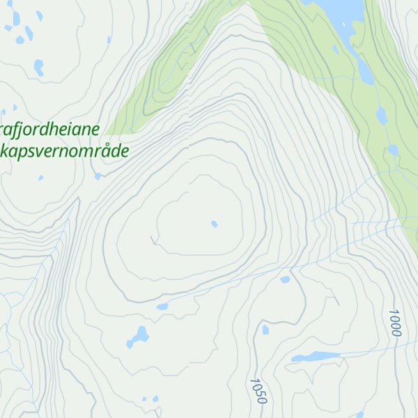 Map of Heimre Hunnefjell