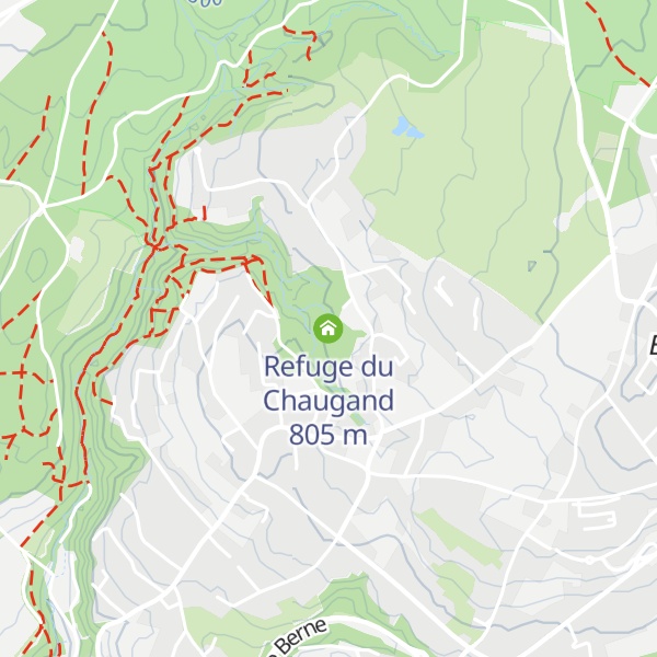 Map of Refuge du Chaugand