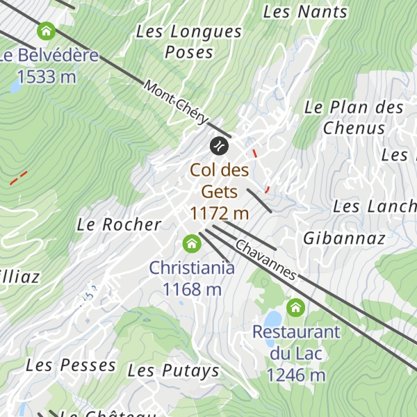 Map of Crêperie des Gets