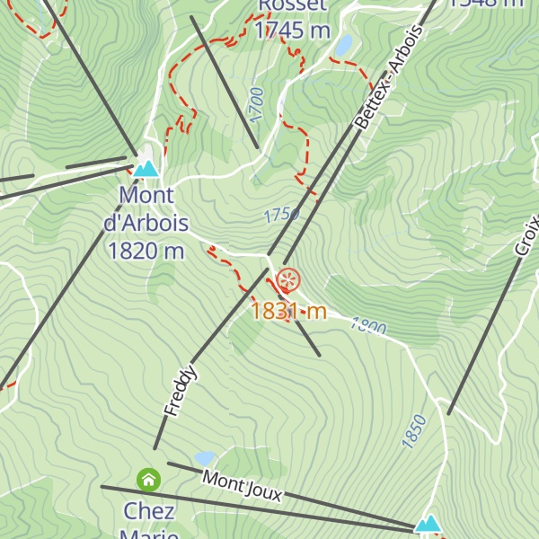 Map of Poste de Secours