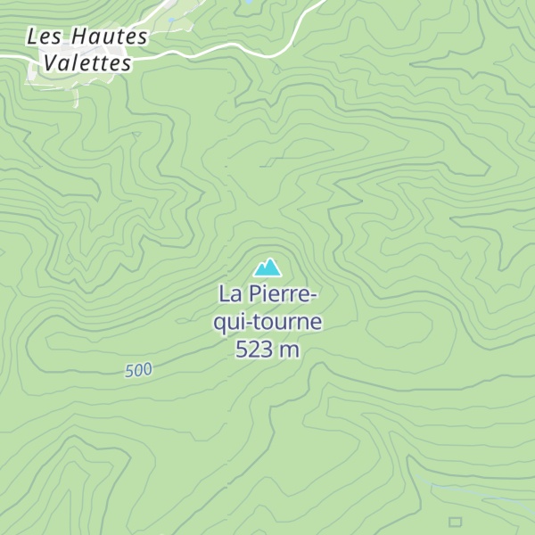 Map of La Pierre-qui-tourne