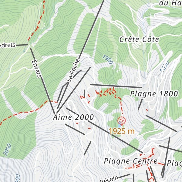 Map of Cabane ESF
