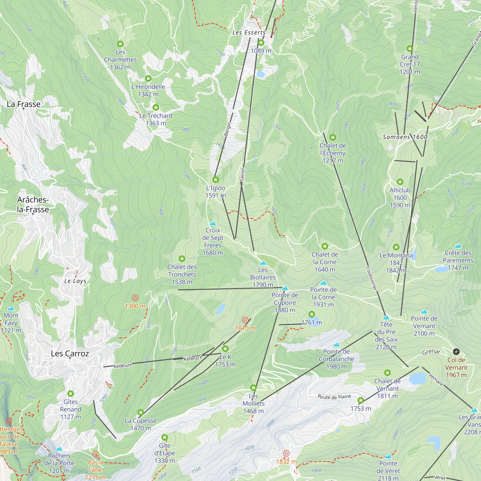 Le chalet d'Clair map