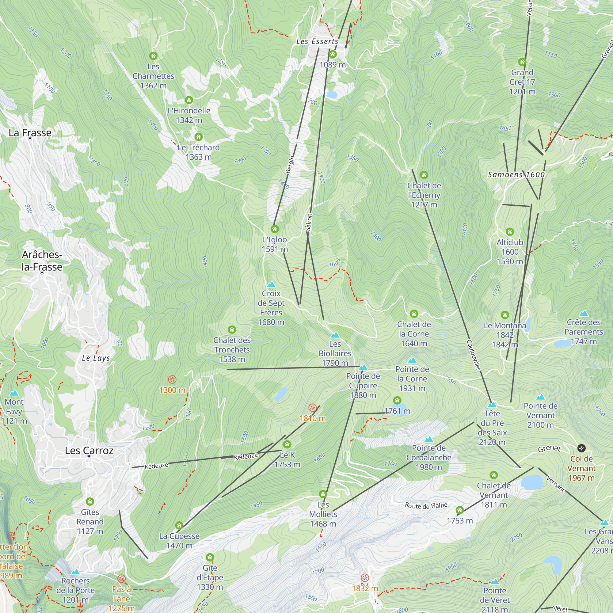Le chalet d'Clair map