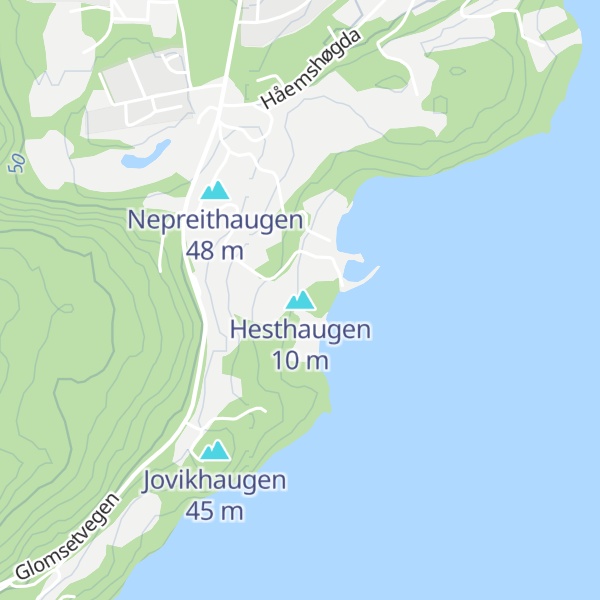 Map of Hesthaugen