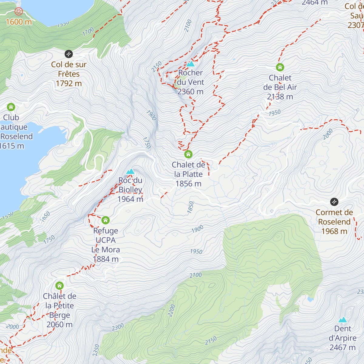 Refuge du Plan de la Lai map