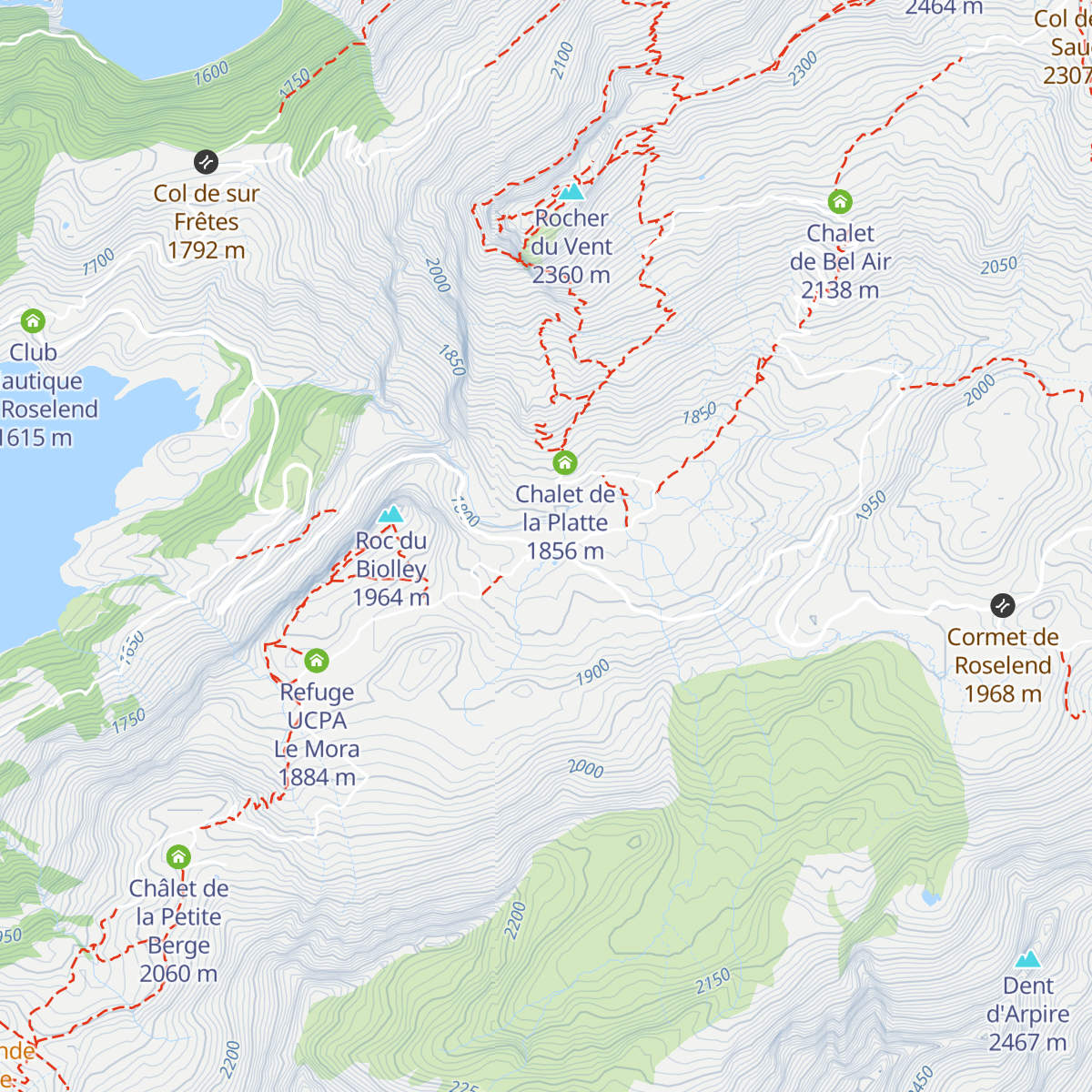 Refuge du Plan de la Lai map
