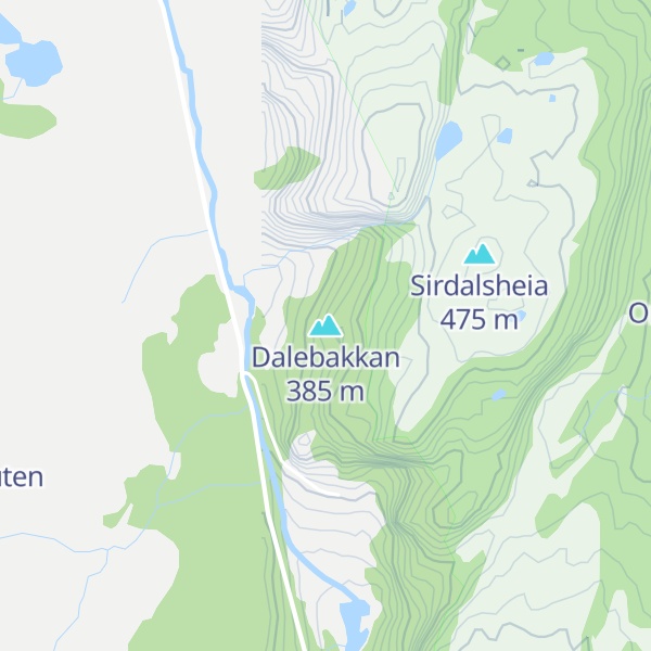 Map of Dalebakkan