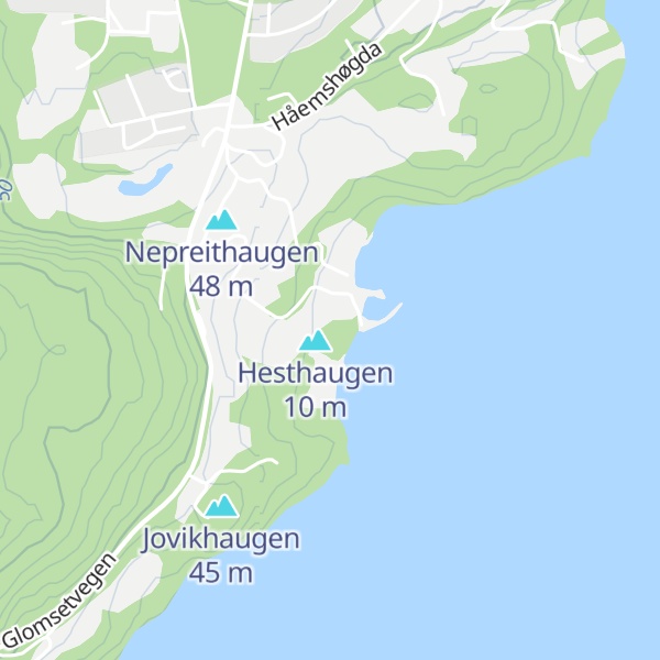 Map of Ostreberget