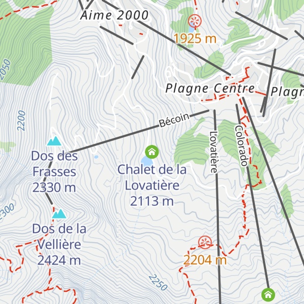 Map of Chalet de la Lovatière