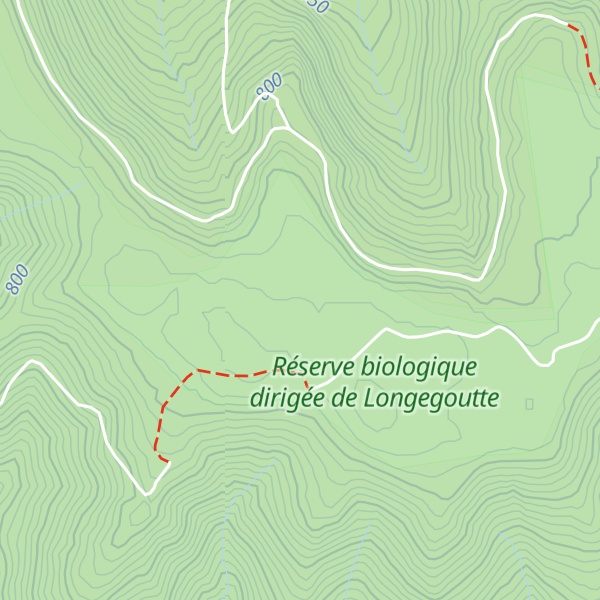 Map of Tête de l'Avuxon