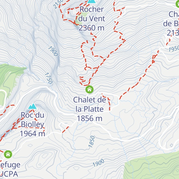 Map of Chalet de la Platte