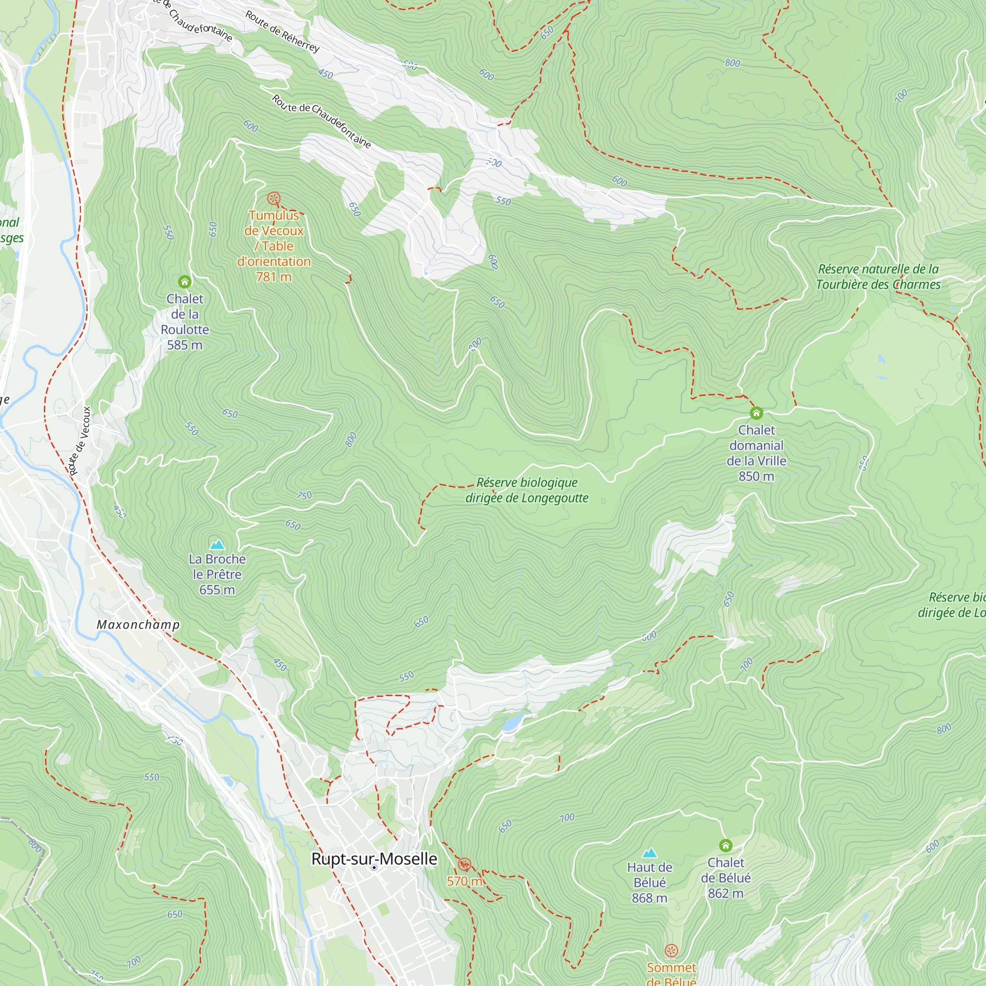 Chalet des Haneaux map