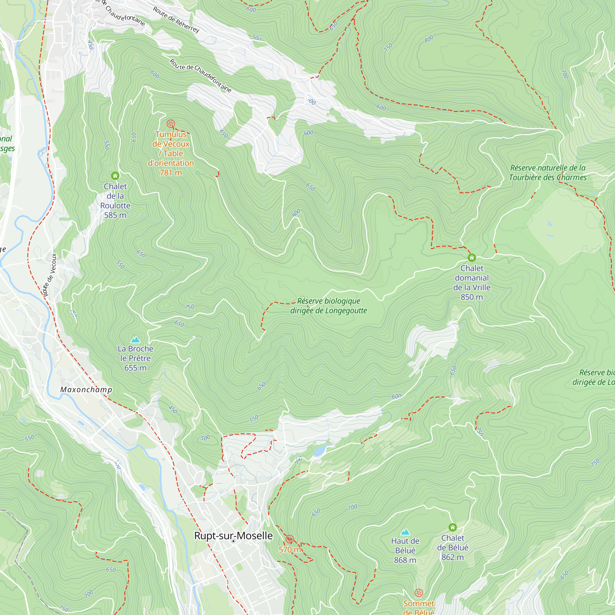 Chalet des Haneaux map