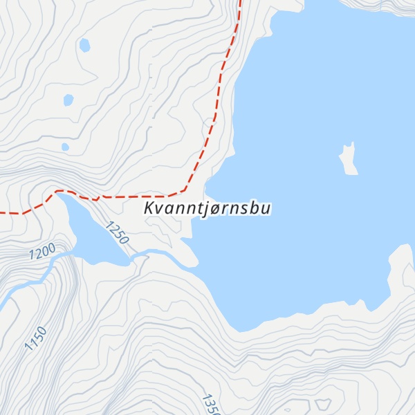 Map of Kvanntjørnsbu