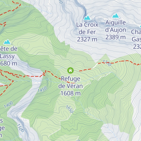 Map of Refuge de Véran