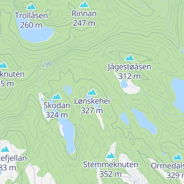Map of Lønskehei