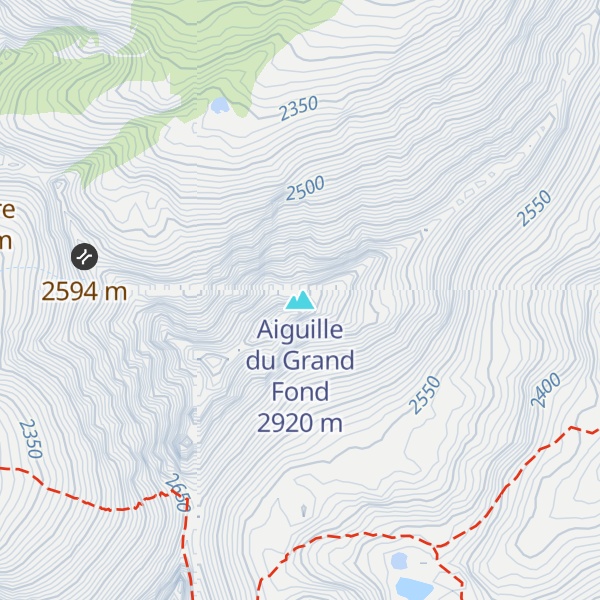 Map of Aiguille du Grand Fond