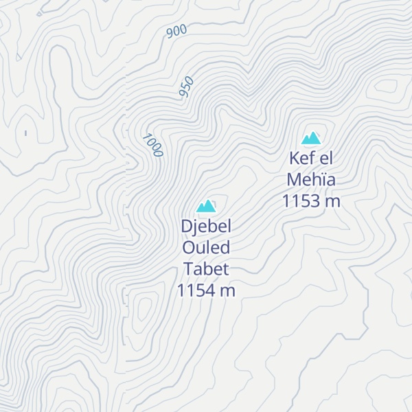 Map of Djebel Ouled Tabet
