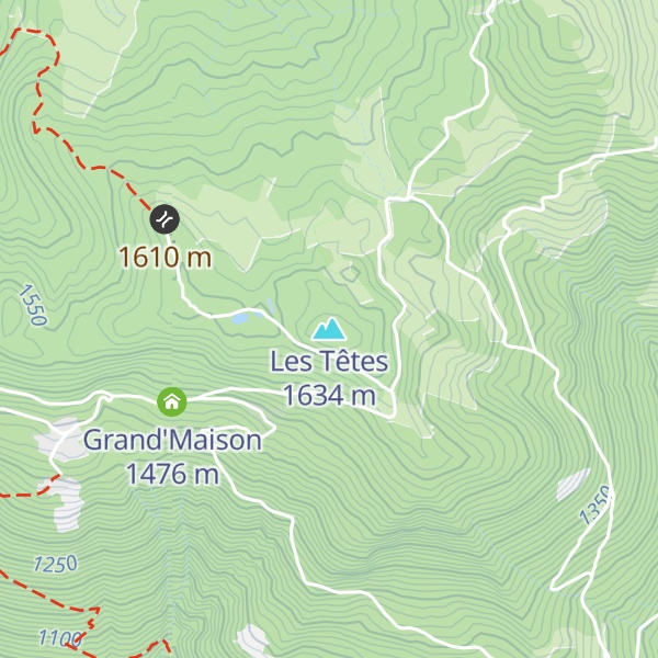 Map of Les Têtes