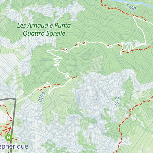 Map of Poggio Tre Croci