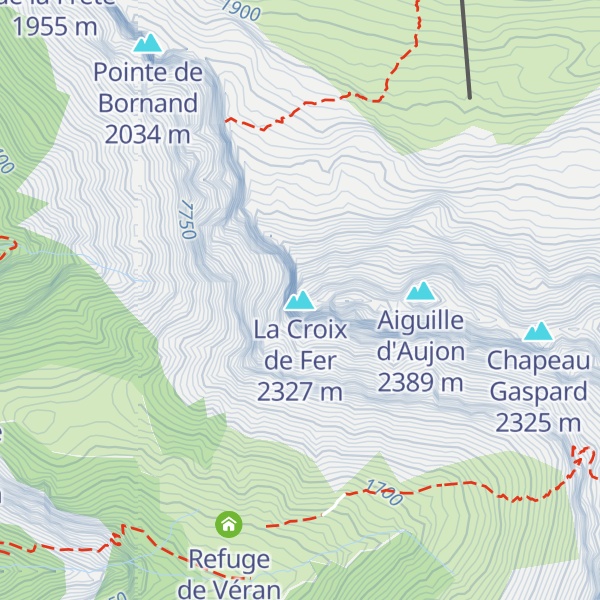 Map of La Croix de Fer