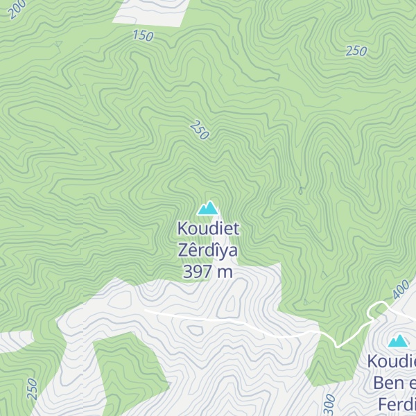 Map of Koudiet Zêrdîya