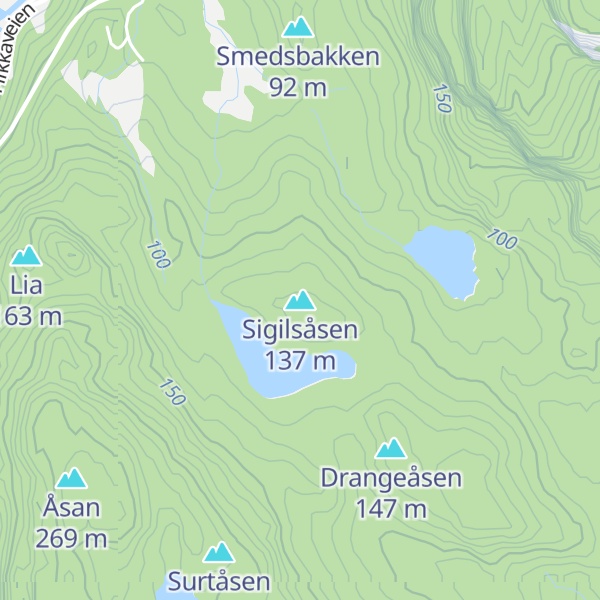 Map of Sigilsåsen