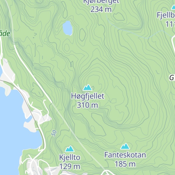 Map of Høgfjellet