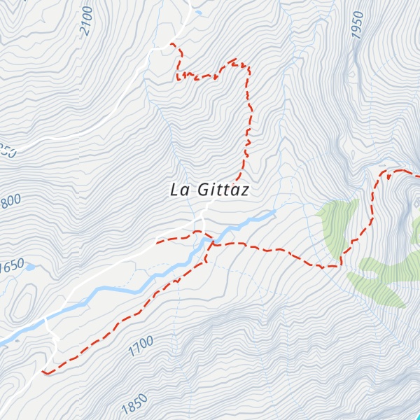 Map of Refuge de la Gittaz