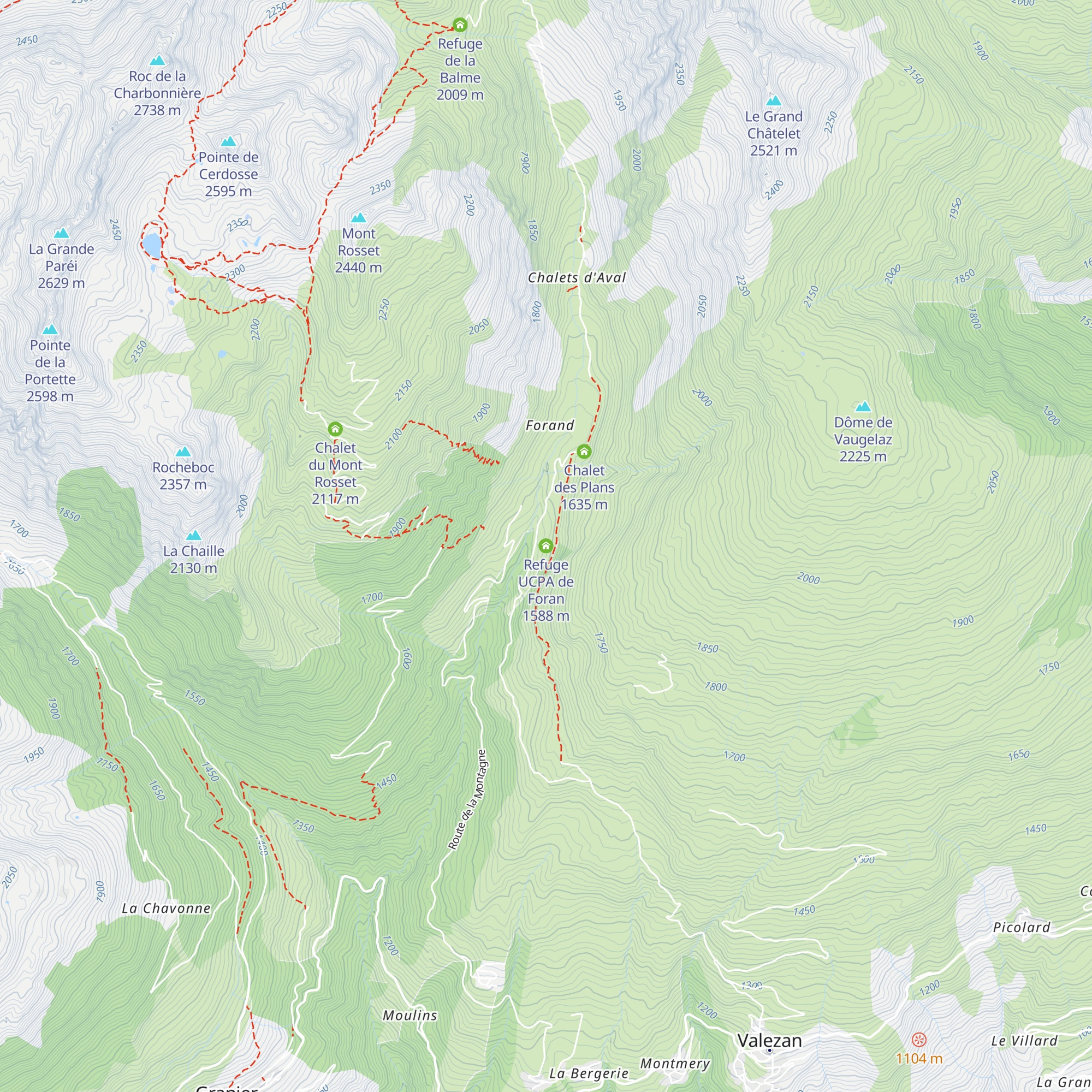 Refuge UCPA de Foran map