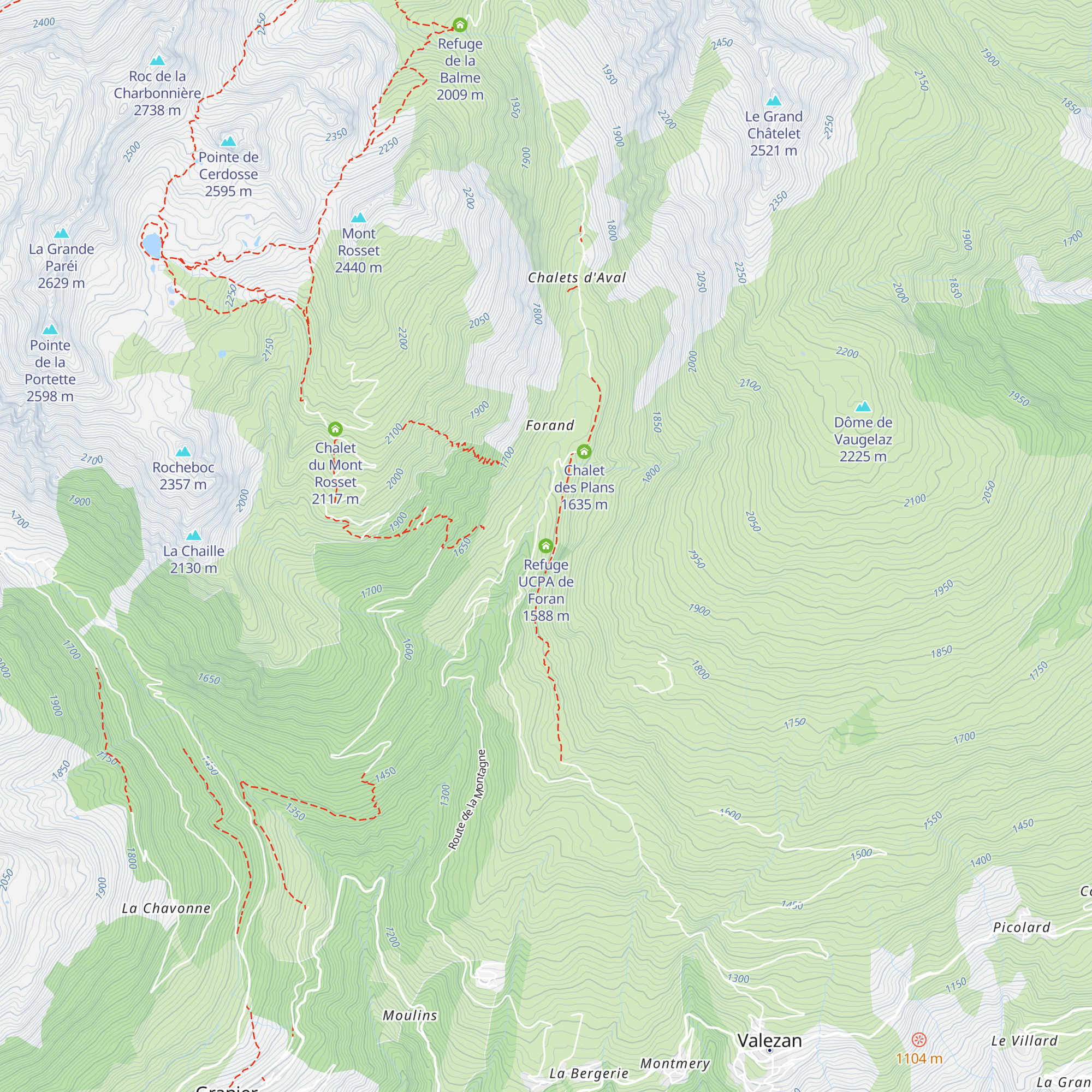 Refuge UCPA de Foran map