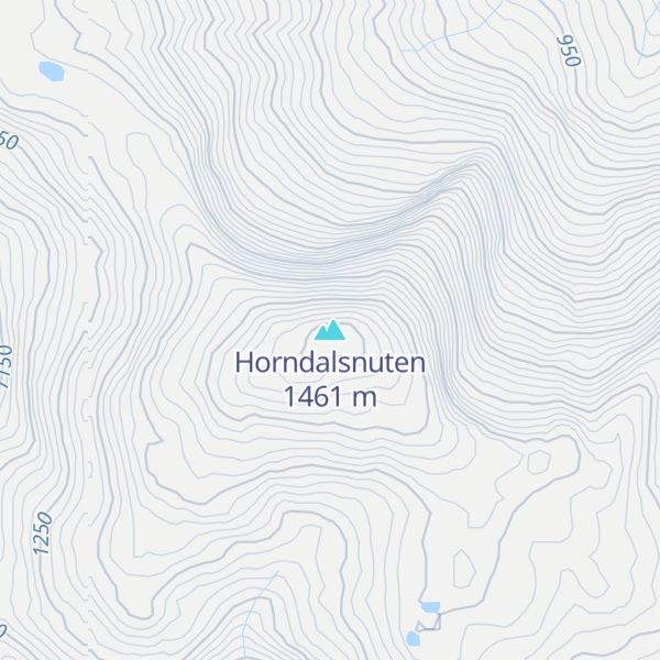 Map of Horndalsnuten