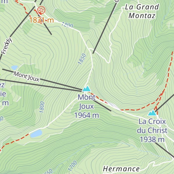 Map of La Folie Douce Saint Gervais - Megève