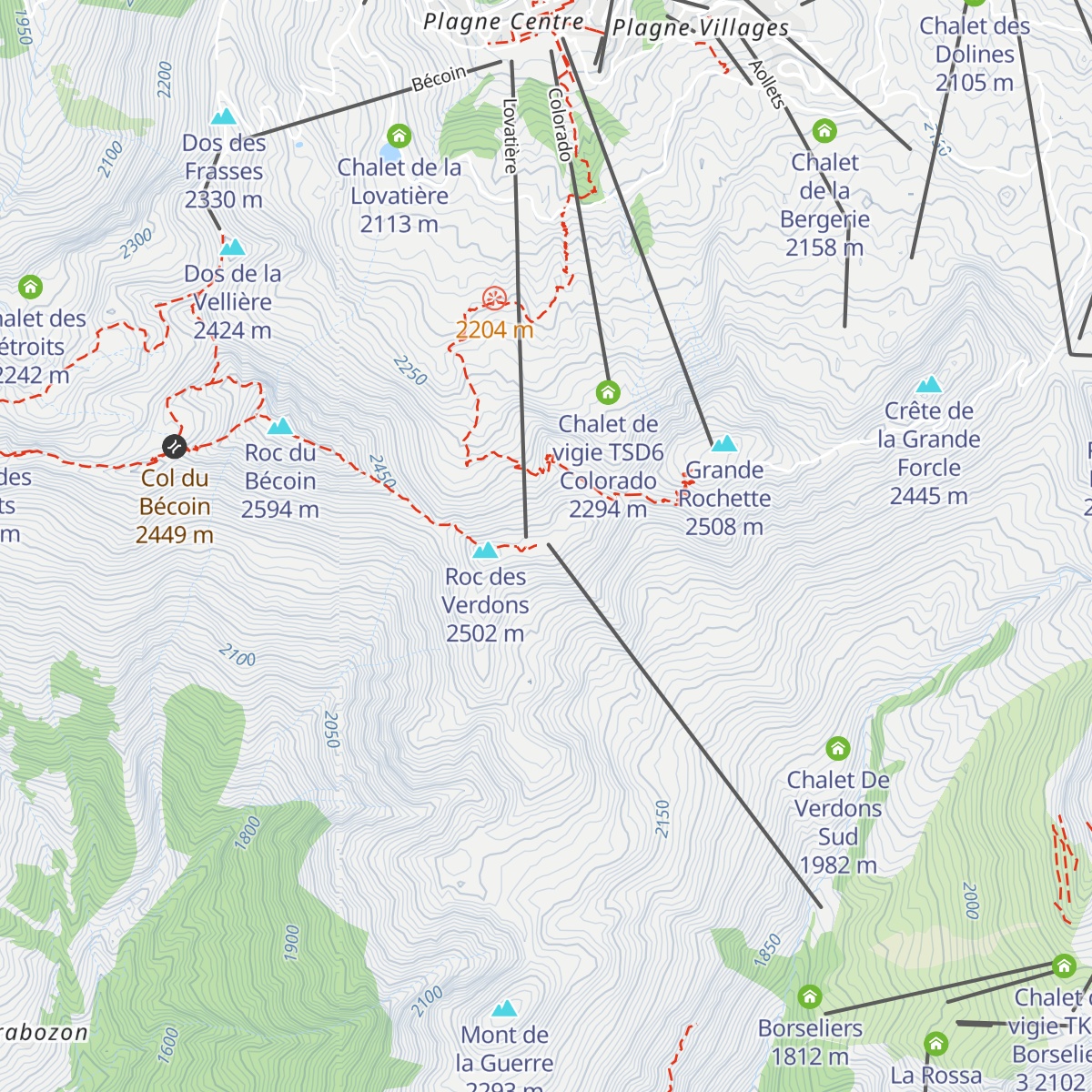 Chalet de vigie TSD6 Verdons Sud map