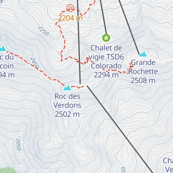 Map of Chalet de vigie TSD6 Verdons Sud