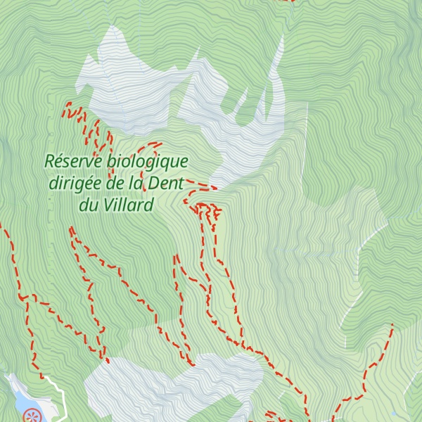 Map of Dent du Villard