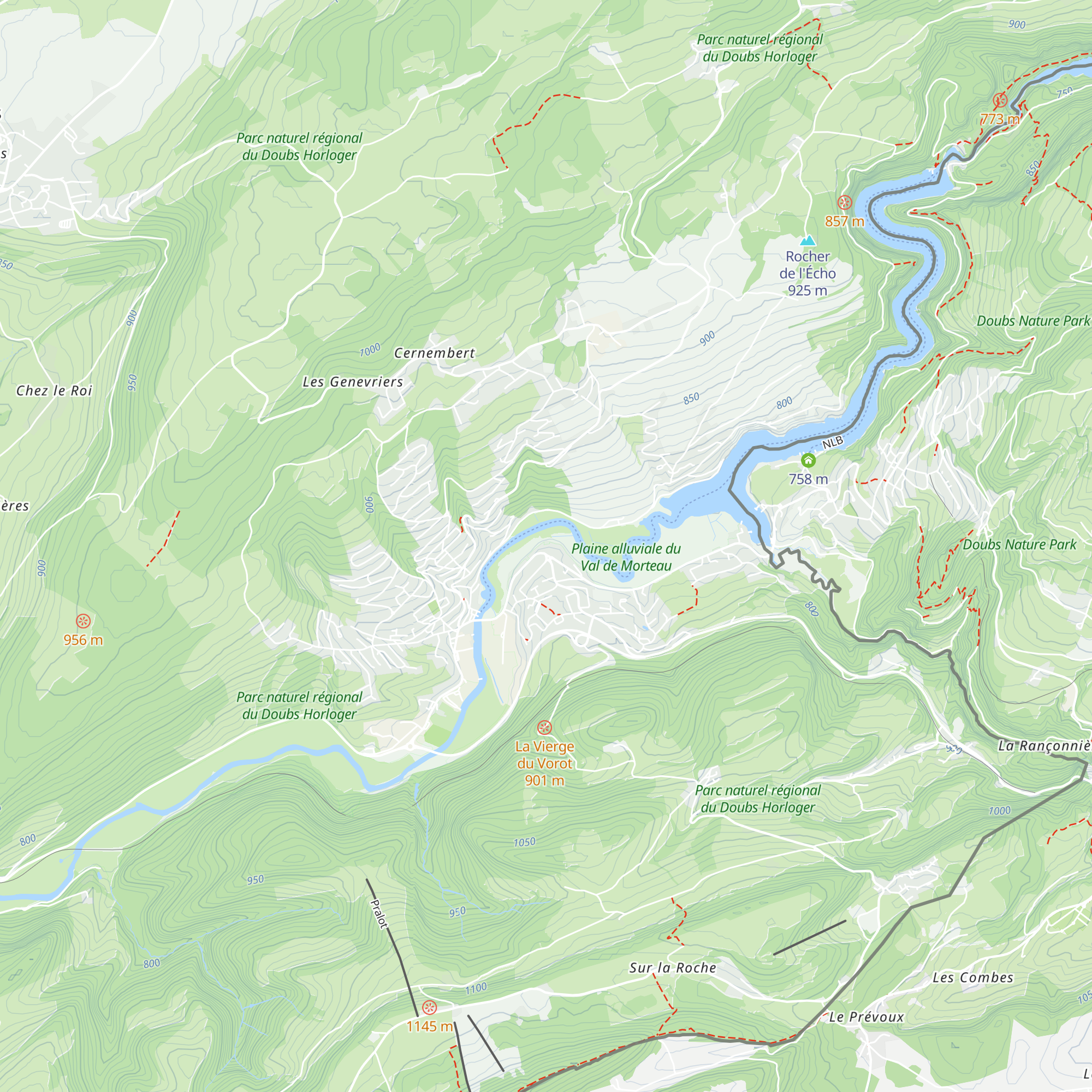 Gîte des Randonneurs Clos Rondot map