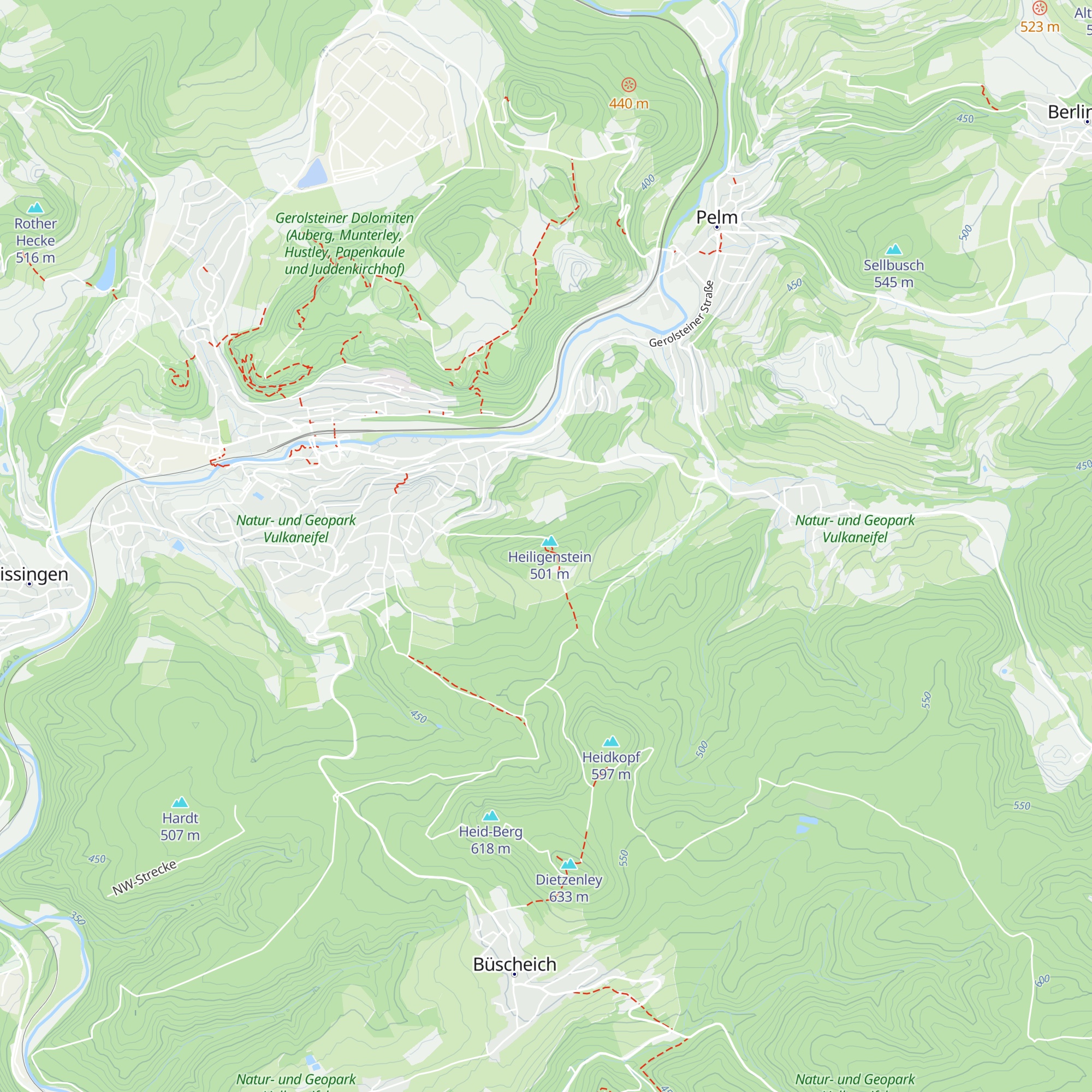 Schutzhütte Burgblick map